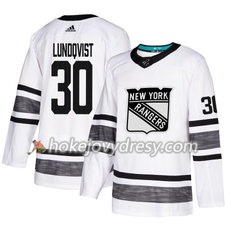 Pánské Hokejový Dres New York Rangers Henrik Lundqvist 30 Bílá 2019 NHL All-Star Adidas Authentic
